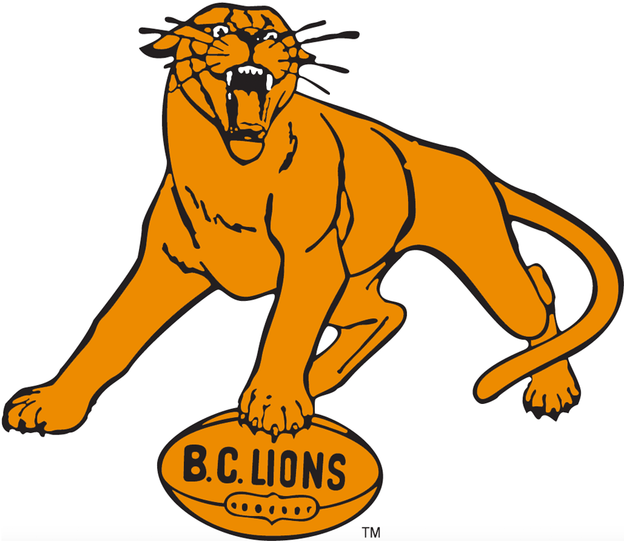 BC Lions 1954-1966 Primary Logo iron on paper